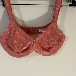 Wacoal Floral Lace Underwire Bra - Coral